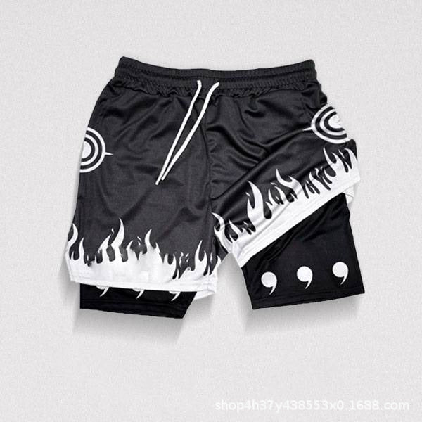 Men's Sporty Double-Layer Breathable Workout Shorts